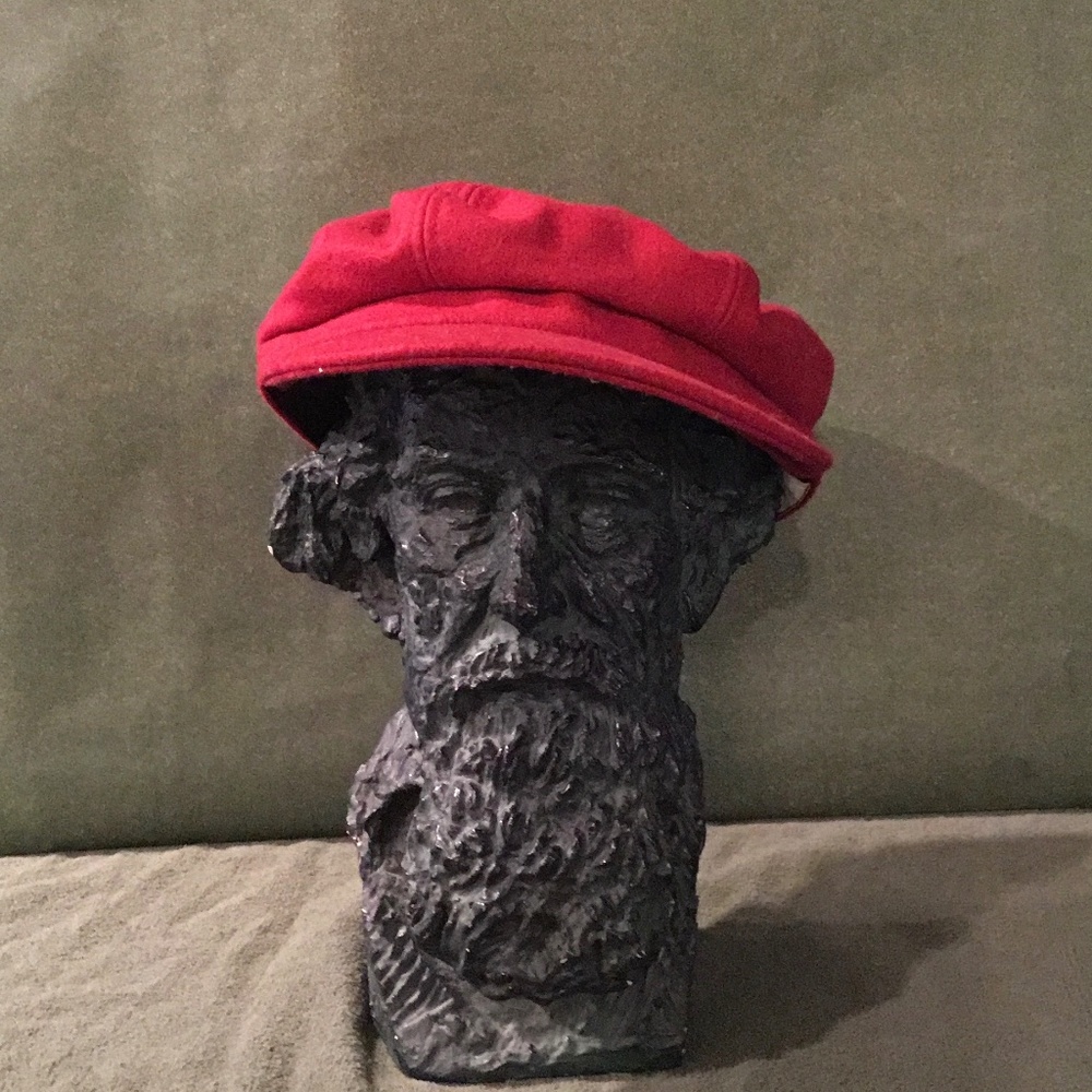 Betmar New York Baseball Cap, Red Wool Blend!